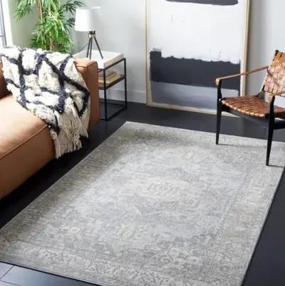 Brentwood 851 Grey / Beige 3' X 5' Small Rectangle Powerloomed Rug