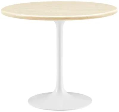 Lippa 36" Round Artificial Travertine  Dining Table