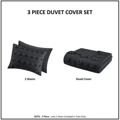 Clip Jacquard Duvet Cover Set