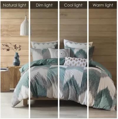 INK+IVY Alpine Aqua 3 Piece Duvet Cover Mini Set