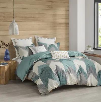 INK+IVY Alpine Aqua 3 Piece Duvet Cover Mini Set