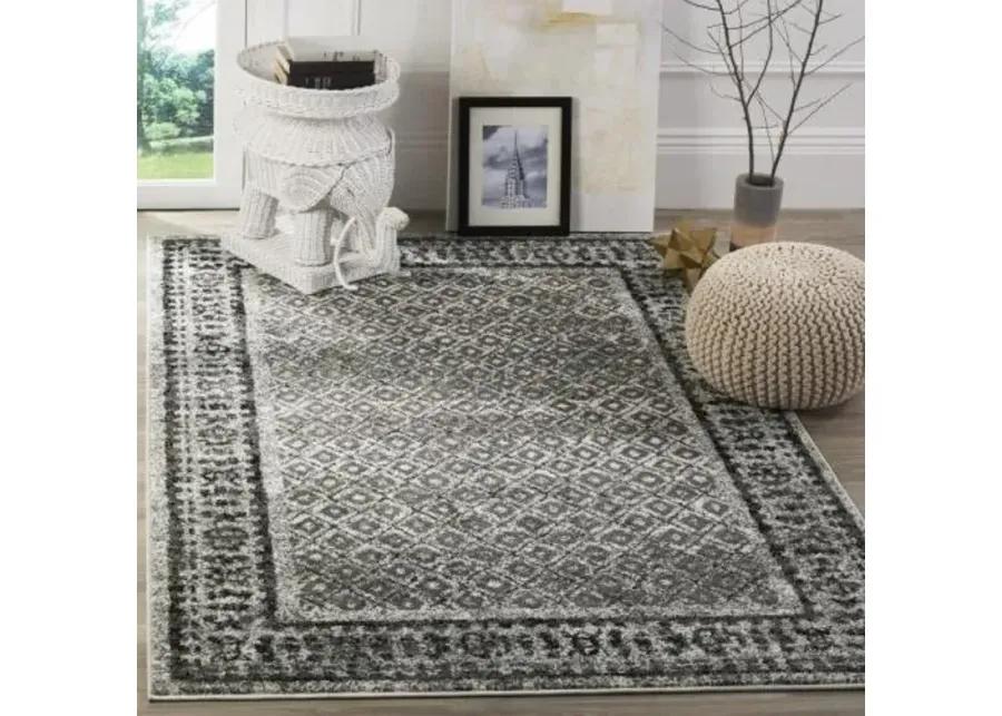 Adirondack Contemporary Ivory / Silver 11' X 15' Powerloomed Rug