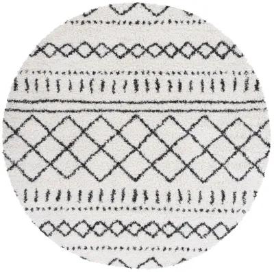 ARIZONA SHAG Round Power Loomed 3'-2" x 3'-2" Round Rug