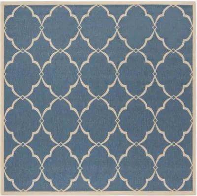 LINDEN 125 Collection LND125M-6SQ Blue / Creme 6'-7" X 6'-7" Square