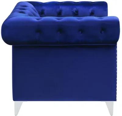 Bleker Tufted Tuxedo Arm Chair Blue