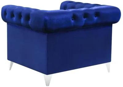 Bleker Tufted Tuxedo Arm Chair Blue