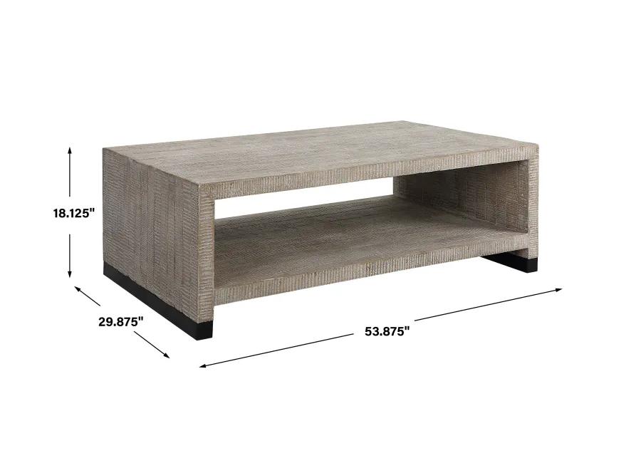 Bosk White Washed Coffee Table