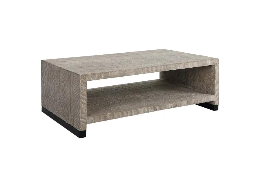 Bosk White Washed Coffee Table