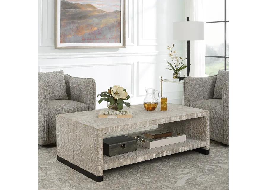 Bosk White Washed Coffee Table