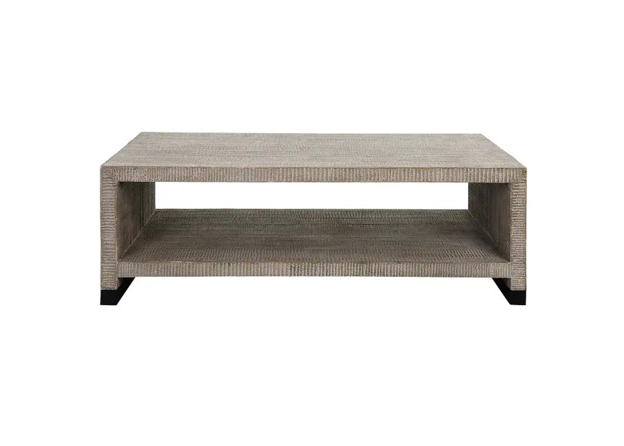 Bosk White Washed Coffee Table