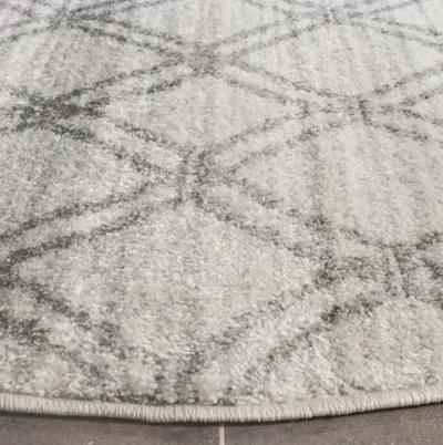 Adirondack Contemporary Silver / Charcoal 3' X 5' Powerloomed Rug