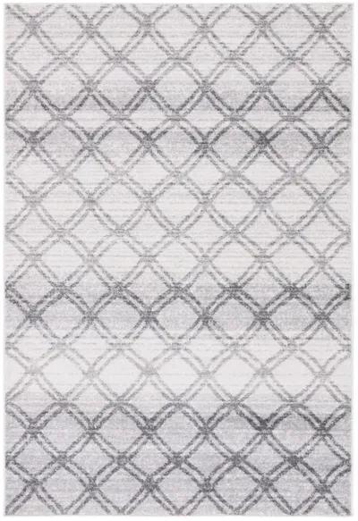 Adirondack Contemporary Silver / Charcoal 3' X 5' Powerloomed Rug