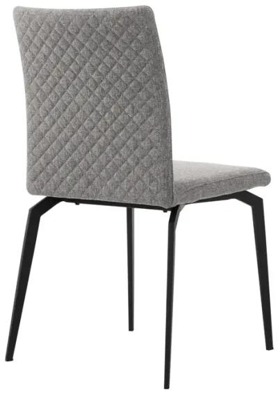 Urbino Lyon 5 Piece Dining Set with Gray Fabric Chairs