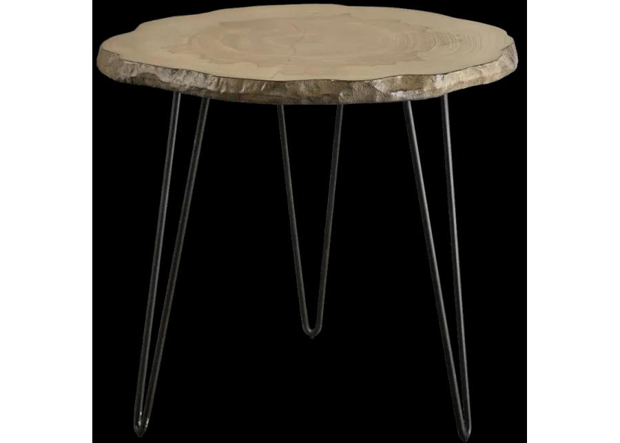 Runay Wood Slab Side Table