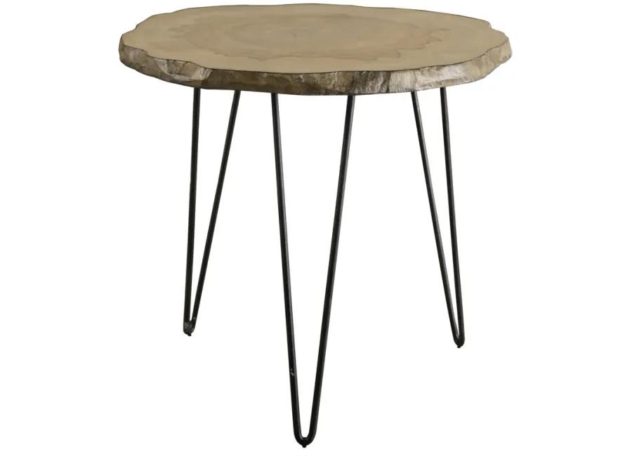 Runay Wood Slab Side Table