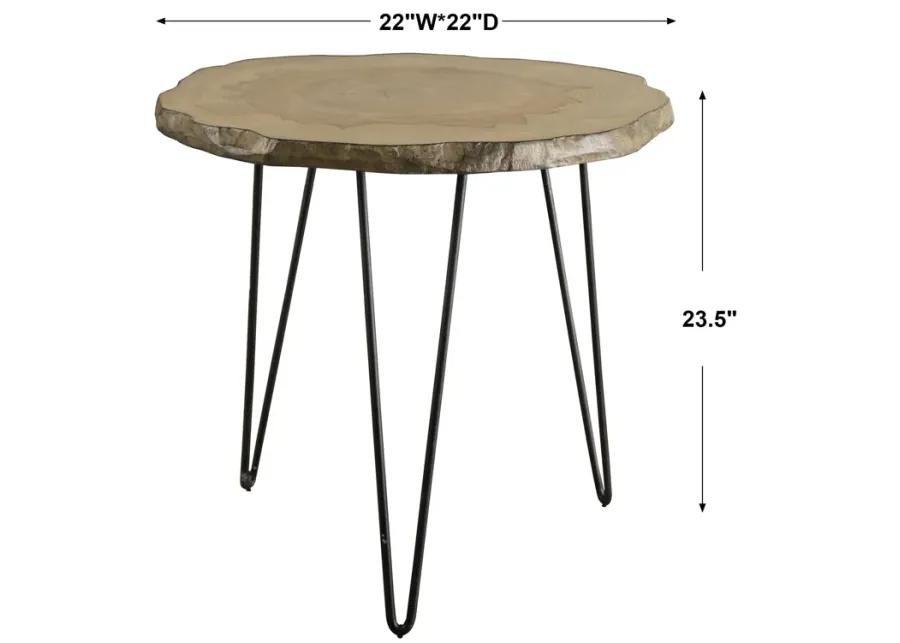 Runay Wood Slab Side Table