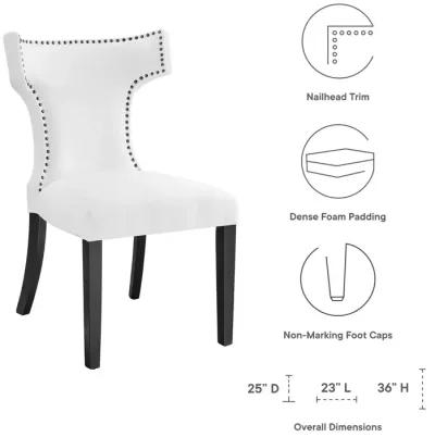 Curve Fabric Dining Chair