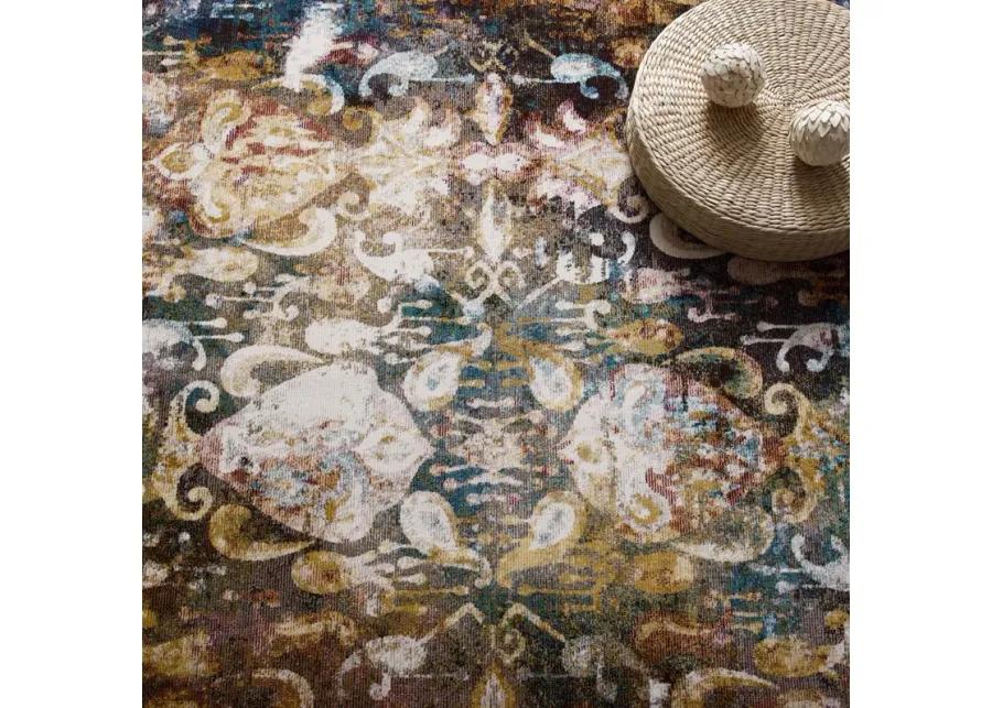 Success Jayla Transitional Distressed Vintage Floral Moroccan Trellis 5x8 Area Rug