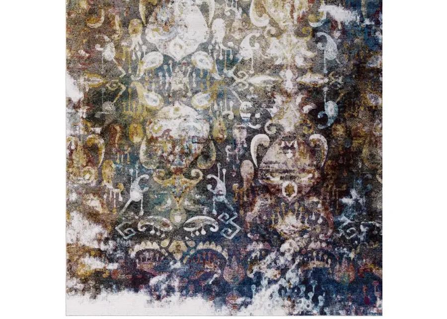 Success Jayla Transitional Distressed Vintage Floral Moroccan Trellis 5x8 Area Rug