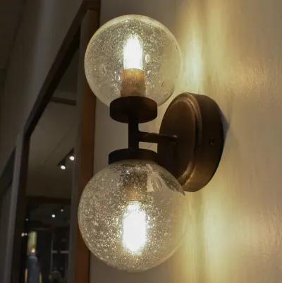 Lit Edison Sconce