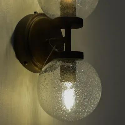 Lit Edison Sconce