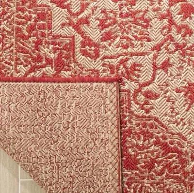 LINDEN 139 Collection LND139Q-28 Red / Creme 2'-2" X 8'