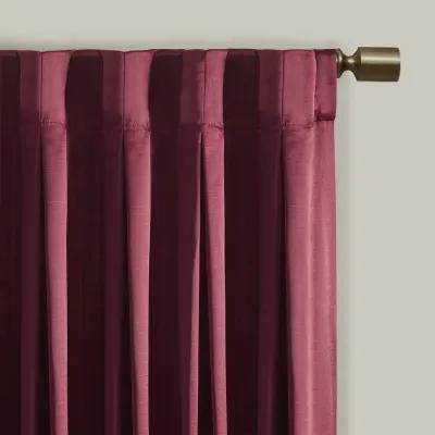 Croscill Classics Avignon Burgundy Pleat Curtain Panel with Tieback (Single)