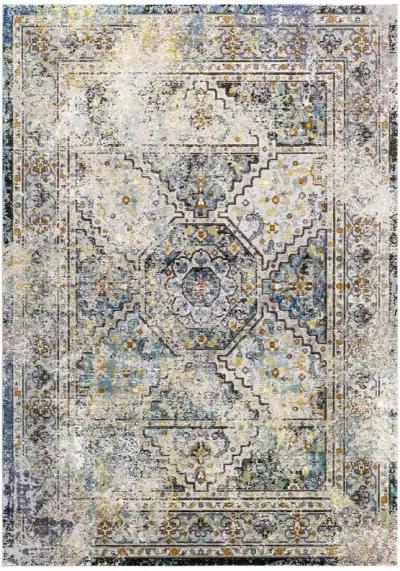 Success Jacinda Distressed Vintage Floral Persian Medallion 5x8 Area Rug