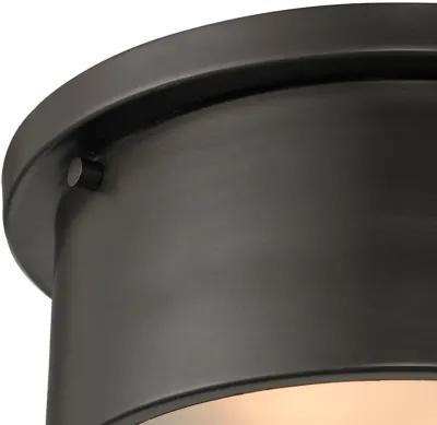 Simpson 10" Wide 2-Light Flush Mount - Oil Rubbed Bronze