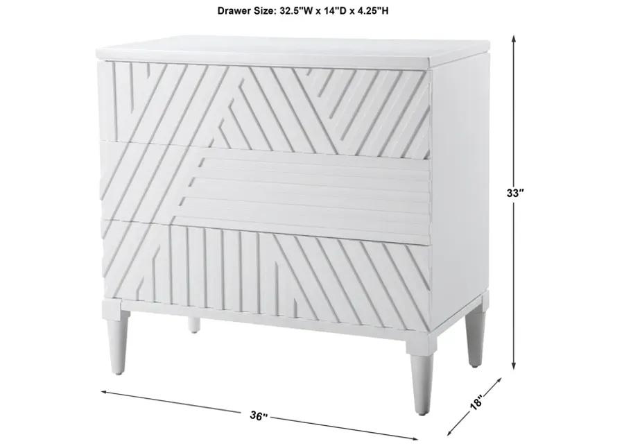 Colby White Drawer Chest