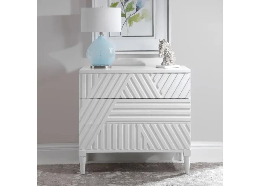 Colby White Drawer Chest