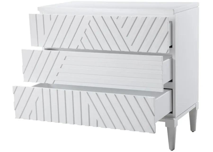 Colby White Drawer Chest