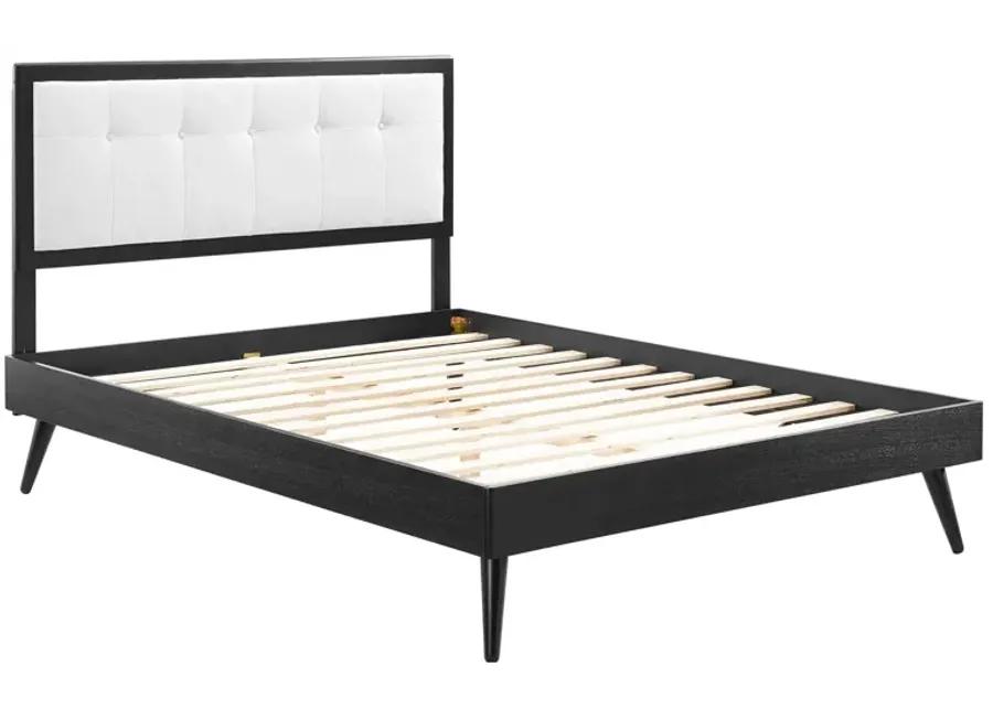 Willow Queen Wood Platform Bed With Splayed Legs