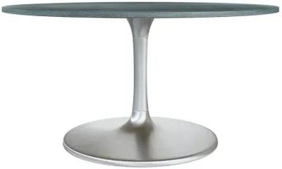 Metropolis Dining Table (60") Gray & Silver