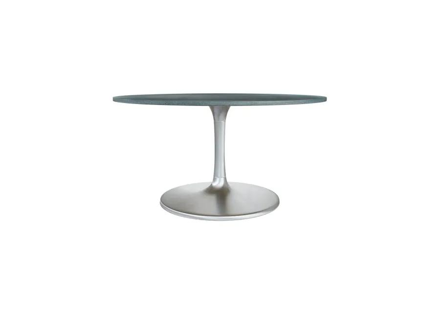 Metropolis Dining Table (60") Gray & Silver