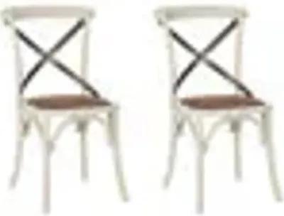 ELEANOR 18''H X BACK FARMHOUSE SIDE CHAIR - Set of 2