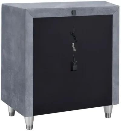 Antonella 3-drawer Upholstered Nightstand Grey