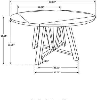 Athens Round Counter Height Table with Drop Leaf Barn Grey