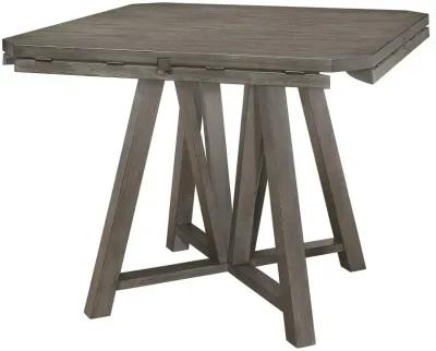 Athens Round Counter Height Table with Drop Leaf Barn Grey