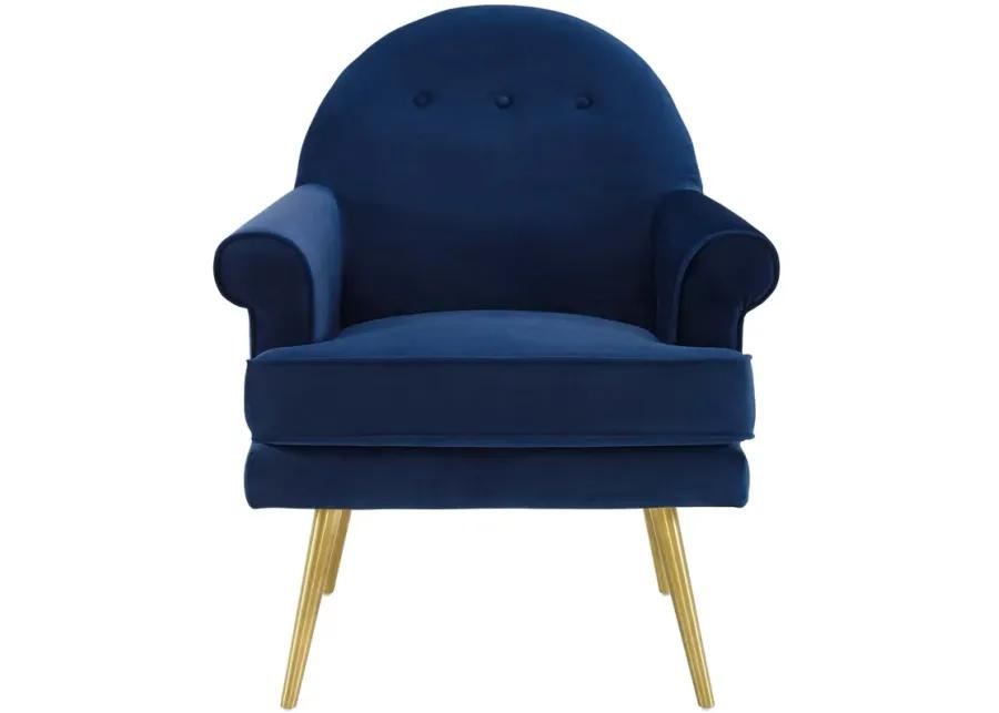 Revive Tufted Button Accent Performance Velvet Armchair