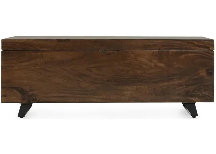 Axis 46in Storage Trunk Dark Brown