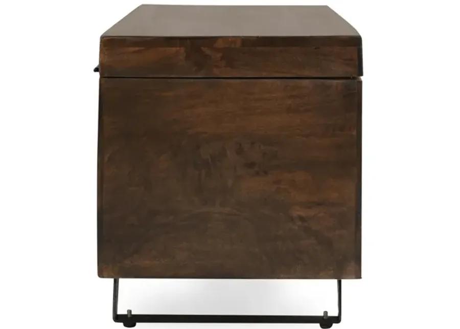 Axis 46in Storage Trunk Dark Brown