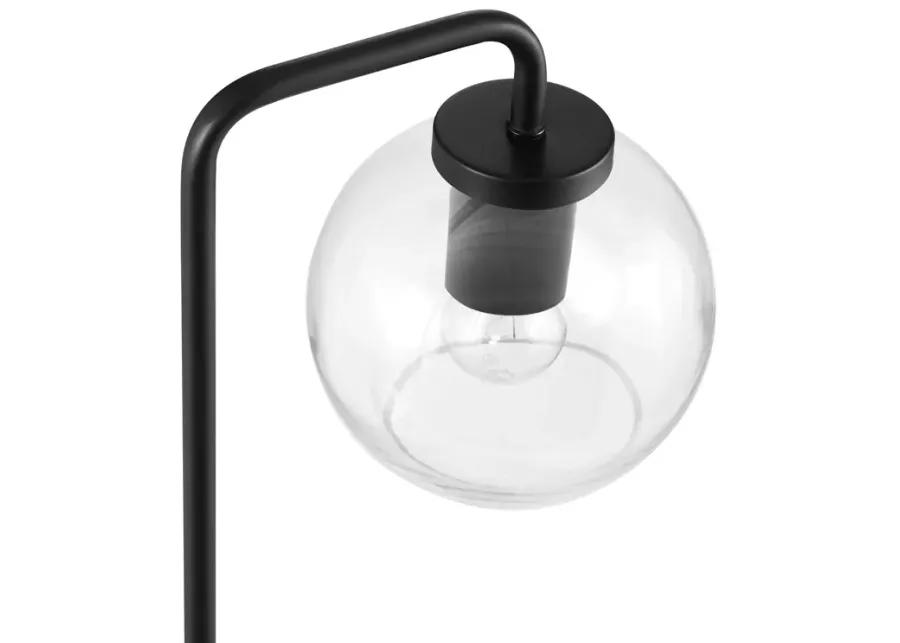 Silo Glass Globe Glass and Metal Table Lamp