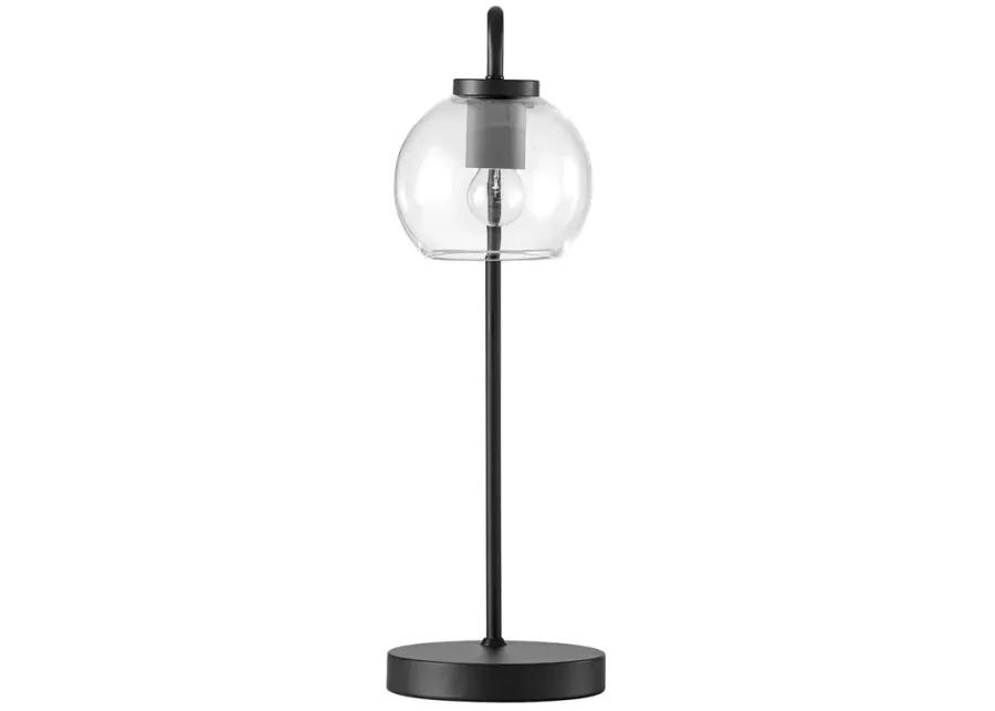 Silo Glass Globe Glass and Metal Table Lamp