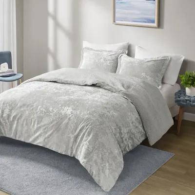 Mira Crushed Velvet Sherpa Reversible Comforter Set