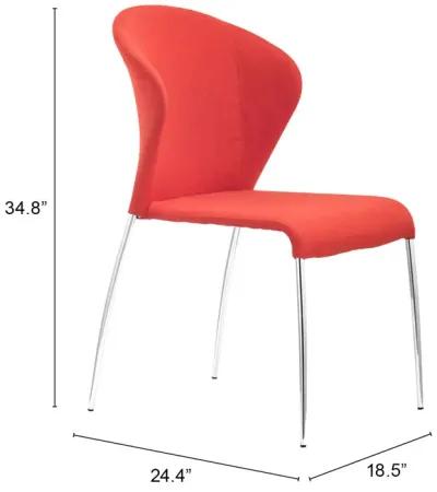 Oulu Dining Chair (Set of 4) Tangerine