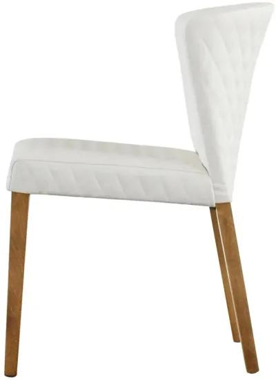 Diamond Stitching Pu Dining Side Chair - Set of 2