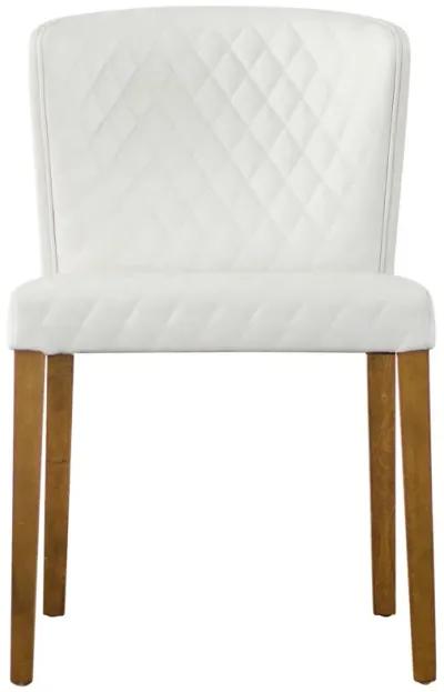 Diamond Stitching Pu Dining Side Chair - Set of 2