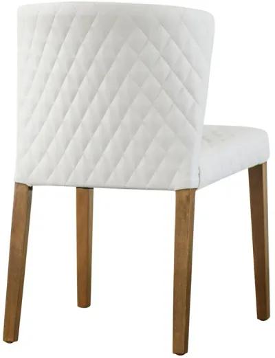 Diamond Stitching Pu Dining Side Chair - Set of 2