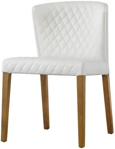 Diamond Stitching Pu Dining Side Chair - Set of 2